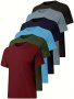 TELALEO 6 Pack Workout Shirts For Men Short Sleeve Athletic Active Tops Quick Dry Crew Neck T Shirt For Running