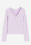 Crinkled Jersey Top - Purple