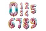 Party Foil Balloon Numbers 800MM Multi Colour