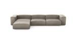 Four Module Chaise Sofa - Leather - Beige - 377CM X 199CM