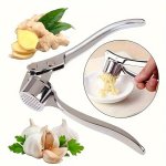 1PC Stainless Steel Garlic Press Manual Garlic Mincer And Crusher Handheld Garlic Peeler And Ginger Crusher Kitchen Tool