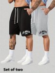 Los Angeles Print Men's Breathable Drawstring Pants Loose Casual Waist Simple Style Comfy Shorts For Spring Summer Outdoor Fitne
