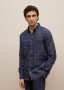 Regular Fit Linen Fine Check Shirt