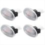 4 Pcs For Signal Side Marker Light Repeater Lamp Compatible With Peugeot