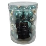 Habitat Christmas Baubles Decor Set 24 Piece Green