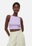 Cropped Vest Top - Light Purple