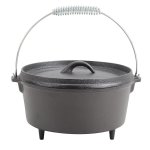 Lifespace Cast Iron Dutch Oven Bread Pot 24 5CM