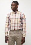 Pierre Cardin Checking Smart Shirt - Stone