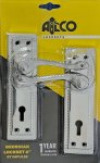 Lockset Alco Georgian Sabs Chrome 6-INCH