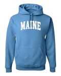 Wild Bobby State Of Maine College Style White Fashion Unisex Hoodie Sweatshirt Columbia Blue XL
