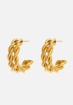 Twisted Rope Hoop Earring - Gold