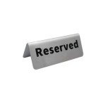 Reserved Sign Steel