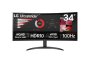 LG Ultrawide 34 Qhd Va Curved Monitor 100HZ