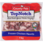 County Fair Top Notch Frozen Chicken Hearts 1KG