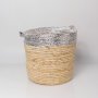 Maize Foil Paper Basket Large - Silver