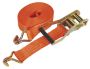 10M Ratchet Strap 5 Ton Load 50MM Wide Lashing Tie Down-orange