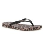 Animal Chic Flip Flop Sandal - Pink Black - 8