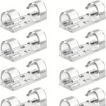 20 100PCS Adhesive Cable Clips Clear With Strong Self-adhesive Stickers Durable Cord Management For Car Office And Home