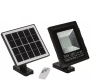 25W LED Solar Flood Light & Solar Panel - Black