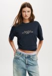 Cotton On The Boxy Graphic Tee - Lazy Day Beach Club ink Navy