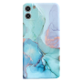 Iphone 11 Marble Design Phone Case - Blue & Green Swirl