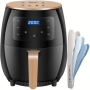 Crest Silver XL Digital Air Fryer Including A Nesting Tongs Set