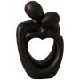 Abstract Couple Heart Sculpture - Modern Romantic Home D Cor Ornament