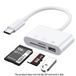 3-IN-1 Sd Card Reader Otg Adapter 2.0 3.0 Port Compatible For Macbook Pro Laptop PC Camera Mobile Phones