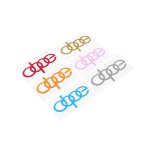 Dope Typography Design Vinyl Sticker 12X6CM Blue - Autostyle Motorsport South Africa