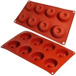 8 Cavity Bundt Ribbed Mould
