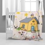 Little Yellow House Minky Blanket