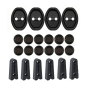 22PICES Car Door Lock & Buffer Kits Silicone Anti-theft Protector Covers