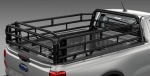Next Gen Ford Ranger Single Cab Black Utility Cattle Rails For