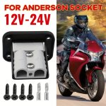 1PC Flush Mount 50A For Anderson Plug Mounting Bracket Panel Cover New