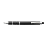 BP0647 - Aluminium Ballpoint Pen With Matching Colour Stylus Black Std
