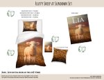 Kids Duvet Set Fluffy Sheep Ar Sundown