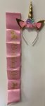 Unicorn Birthday Sash And Head Piece