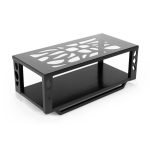 Modern Black Laser-cut Coffee Table MWCT243