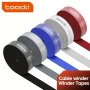 Toocki 3M 5M Cable Organizer Winder Management Under Dest Free Cut Wire Cord Management Organizers For Iphone Xiaomi Poco Cables