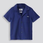 BOYS Textured Shirt - 10 Navy