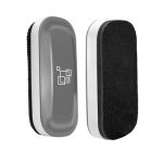 Maxtek Dry Erase Eraser Magnetic White Board Erasers - 2 Pack Glass Whiteboard Eraser For Office And School Supplies Gray
