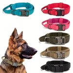 Large Dog Collar Durable Tactical Training Dog Collar High-strength Nylon Dog Collar For Medium And Large Dogs Dog Training Supp