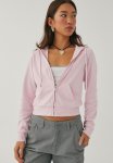 Alex Plain Zip Thru Hoodie - Cosmos Pink