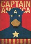 Captain America Wall Art Print - A1
