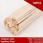 30PCS/50PCS 0.2 0.71 15.01 Cm Natural Bamboo Strips Craft Sticks Woodworking Supplies Crafts For Craft Projects Bamboo Slices For Craft Building And Diy Models Potted Plants