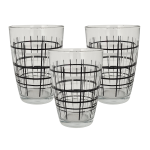 3 Piece 415ML Vega Hi-ball Glass With Pattern