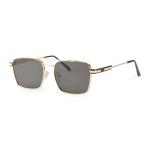 Black Square Metal Frame Sunglasses