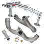 Omozone Upgraded Metal Coolant Water Pipe System Kit Compatible With Land Rover Range Rover Sport LR4 Jaguar Xf Xj Xe 3.0L V6 Replaces LR075991 LR0929