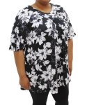 Ladies Printed Fancy Tunic - 60 Blk wht
