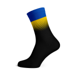 Ukraine Flag Socks - Large Black